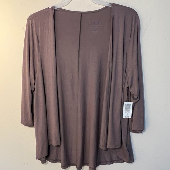 New Torrid Super Soft Hi Lo Open Cardigan 3/4 Sleeve size 2X - Picture 4 of 7